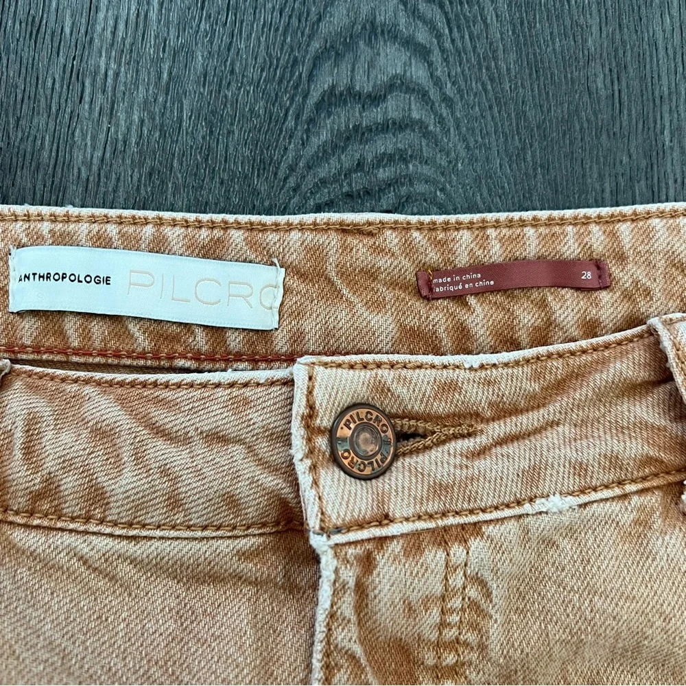 ANTHROPOLOGIE PILCRO High Rise Denim Cutoff Jean Shorts Size 28